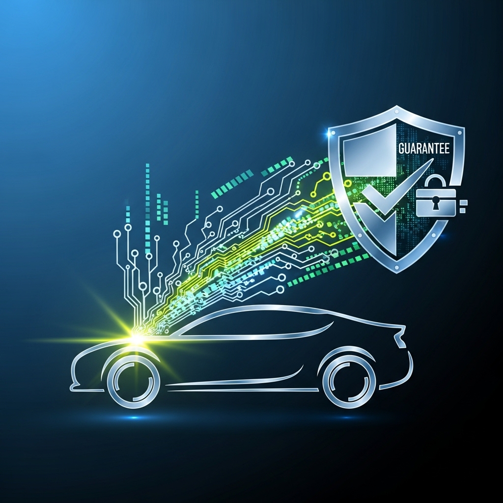 فني يقوم بفحص السيارة